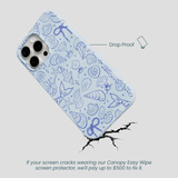 Powder Blue Ocean Charms iPhone 14 Pro Max Case
