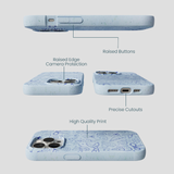 Powder Blue Ocean Charms iPhone 15 Pro Case