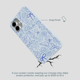 Powder Blue Ocean Charms iPhone 16 Plus Case