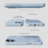 Powder Blue Ocean Charms iPhone 16 Plus Case