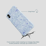 Powder Blue Ocean Charms iPhone XR Case
