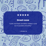 Powder Blue Ocean Charms iPhone 13 Pro Case