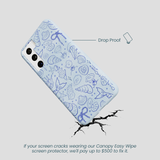 Powder Blue Ocean Charms Samsung Galaxy S21 Case