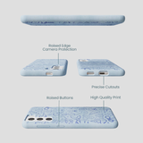 Powder Blue Ocean Charms Samsung Galaxy S21 Case