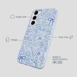 Powder Blue Ocean Charms Samsung Galaxy S23+(Plus) Case