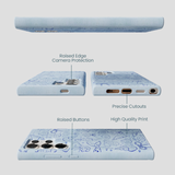 Powder Blue Ocean Charms Samsung Galaxy S24 Ultra Case