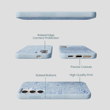 Powder Blue Ocean Charms Samsung Galaxy S24 Case