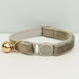 Anypet Stylish Brown Cat Collar Large Size Adjustable Pet Collar With Safety Buckle Bell Durable Strap Comfortable Cat Neck Accessory