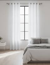 Anydrape White Luxury Retro Curtains – Modern Textured Drapes for Living Room, Bedroom & Dining Decor