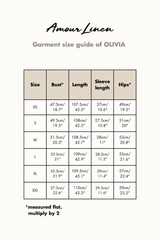 Olivia linen wrap dress in Green Gingham