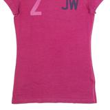 JACK WILLS Womens T-Shirt Pink UK 8