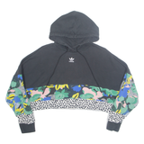 ADIDAS Cropped Womens Black Hoodie 6XL