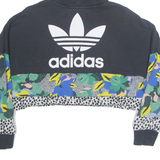ADIDAS Cropped Womens Black Hoodie 6XL