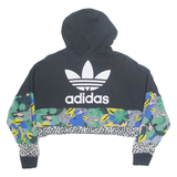 ADIDAS Cropped Womens Black Hoodie 6XL