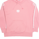 ADIDAS Womens Pink Hoodie UK 8
