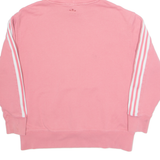 ADIDAS Womens Pink Hoodie UK 8