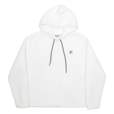 FILA Teddy Fleece Womens White Hoodie XL
