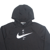 NIKE Cropped Womens Black Hoodie M