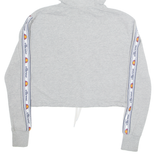 ELLESSE Cropped Womens Grey Hoodie UK 4