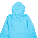 THE NORTH FACE Womens Raincoat Blue Nylon Hooded M