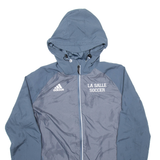 ADIDAS De La Salle University Mens Jacket Grey Hooded M