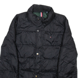 TOMMY HILFIGER Mens Puffer Coat Black Nylon S