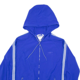 DKNY Mens Track Jacket Blue Hooded M