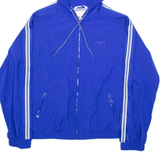 DKNY Mens Track Jacket Blue Hooded M