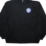 CHAMPION Western New England University Mens Anorak Jacket Black USA Hooded M