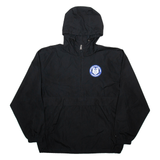 CHAMPION Western New England University Mens Anorak Jacket Black USA Hooded M