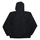 CHAMPION Western New England University Mens Anorak Jacket Black USA Hooded M