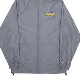 CHAMPION New York Association Of Agriculture Mens Track Jacket Grey USA Hooded S
