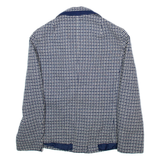 MARIS Womens Blazer Jacket Blue Wool Check S