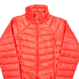COLUMBIA Down Insulated Womens Puffer Coat Red Nylon S