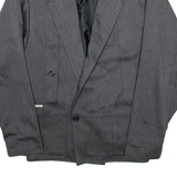 YALOUZ Mens Blazer Jacket Grey M