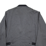 YALOUZ Mens Blazer Jacket Grey M
