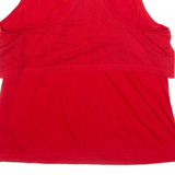 NIKE Womens Vest Red Sleeveless M