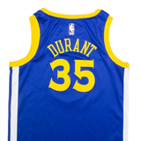NIKE Durant Golden State Warriors Mens Jersey Blue Sleeveless USA V-Neck S