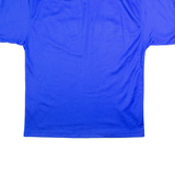 DAVID ATHLETICS Mens T-Shirt Blue V-Neck L