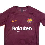 NIKE Barcelona Mens Football Shirt Jersey Purple M