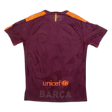 NIKE Barcelona Mens Football Shirt Jersey Purple M