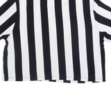 KARL KANI Striped Cropped Womens T-Shirt Black L
