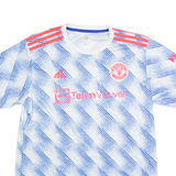 ADIDAS Man Utd Mens Football Shirt Jersey Blue XL