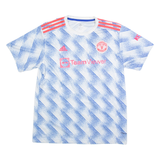 ADIDAS Man Utd Mens Football Shirt Jersey Blue XL