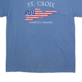 St Croix Americas Paradise Mens T-Shirt Blue L