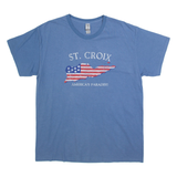 St Croix Americas Paradise Mens T-Shirt Blue L