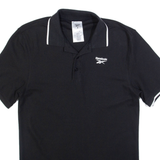 REEBOK Mens Polo Shirt Black S