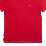 TOMMY HILFIGER Mens Polo Shirt Red L