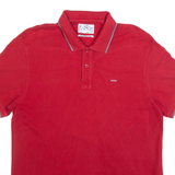 LEVI'S Oversized Mens Polo Shirt Red L
