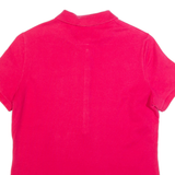 LACOSTE Womens Polo Shirt Pink S